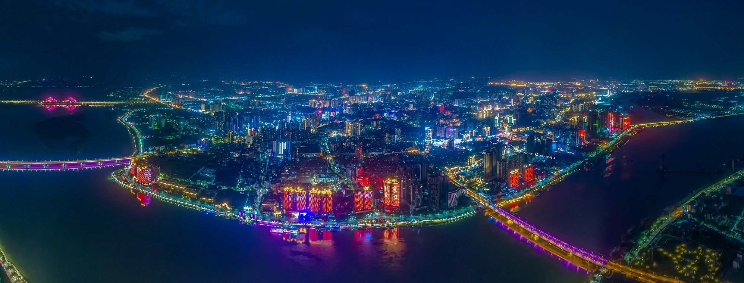 襄阳三江五岸夜景亮化工程