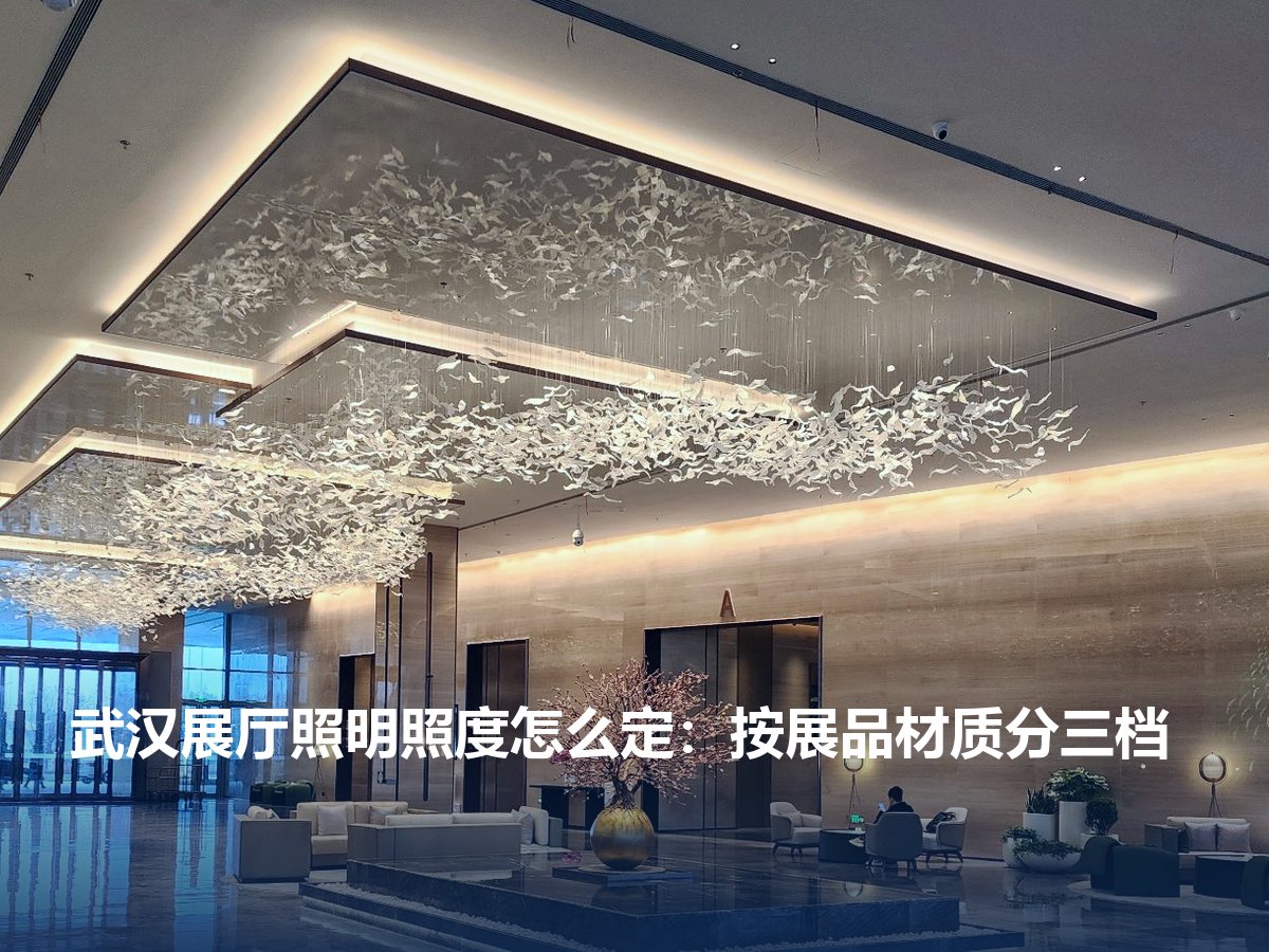 武汉展厅照明照度怎么定:按展品材质分三档