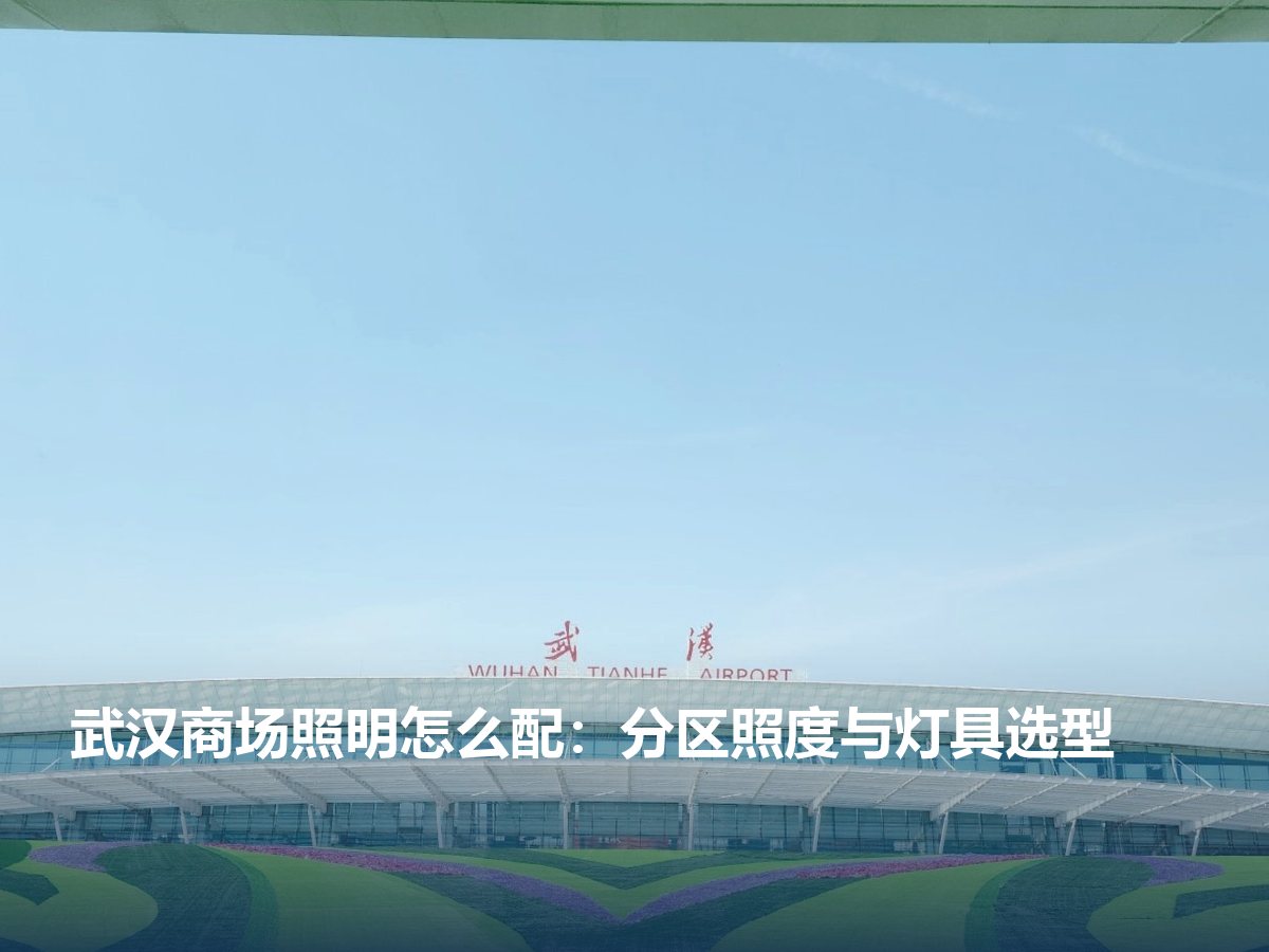 武汉商场照明怎么配:分区照度与灯具选型